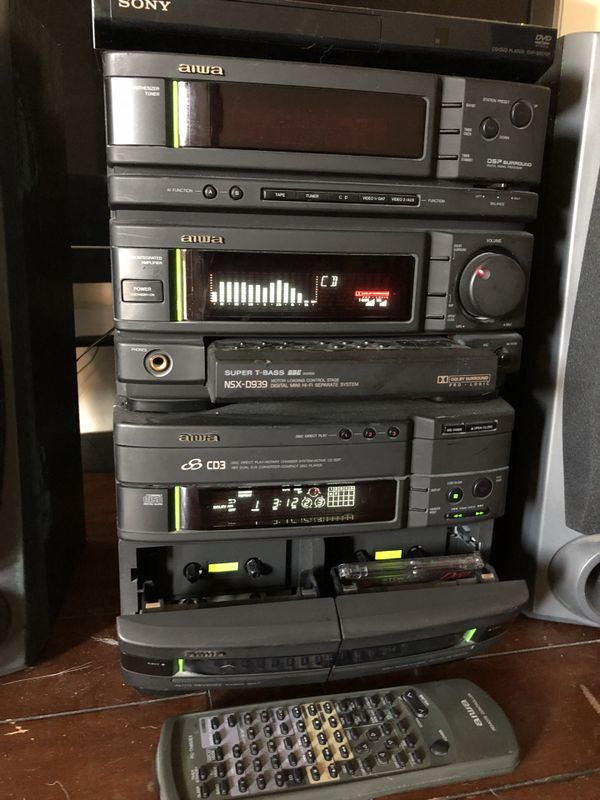 Aiwa NSXD939 Dolby ProLogic Surround Sound DSP sound mode Stereo w