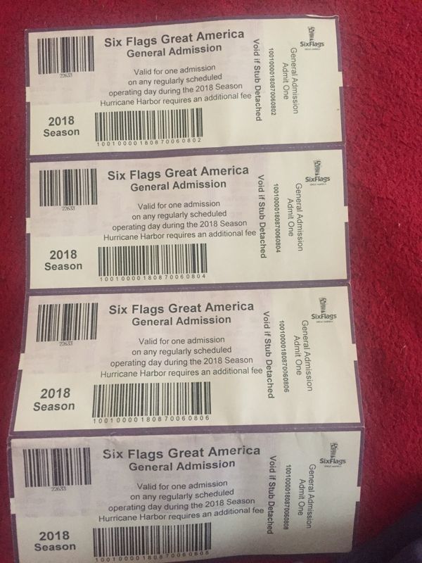 six-flags-tickets-for-for-sale-in-peoria-il-offerup