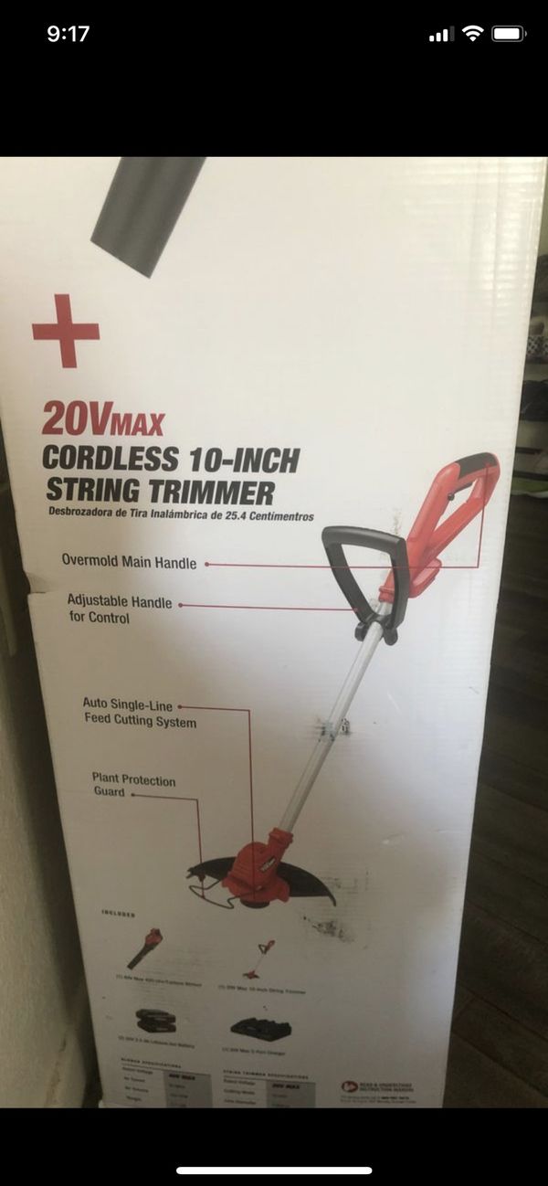 Hyper Tough 40v Blower 20V String Trimmer Combo Kit for Sale in