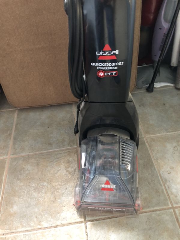 Bissell QuickSteamer Powerbrush Pet carpet and floor cleaner. Like new bought it and never used