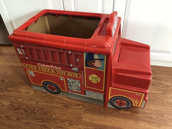 fisher price fire truck toy box