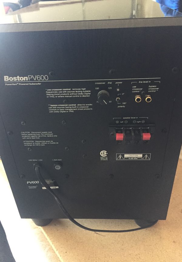 Boston Acoustics PV600 subwoofer for Sale in Las Vegas, NV - OfferUp