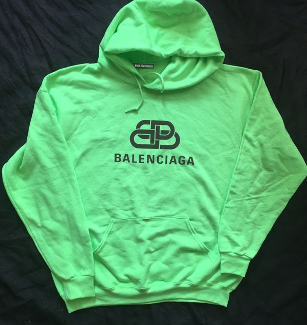 neon green balenciaga hoodie