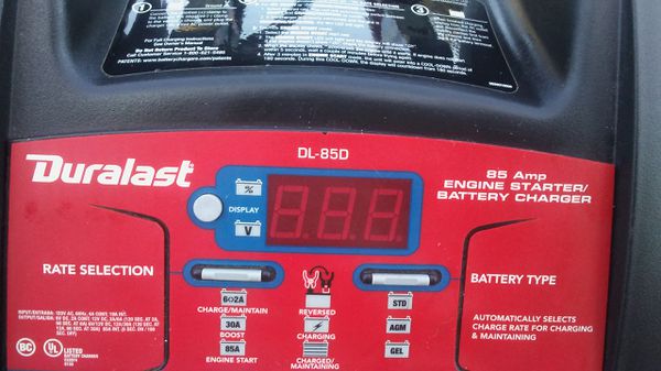 duralast dl 6 battery charger instructions