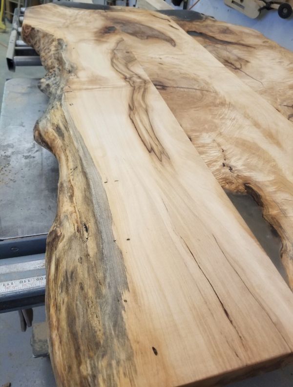 Live Edge Wood Lumber Hardwood Maple Black Walnut Oak