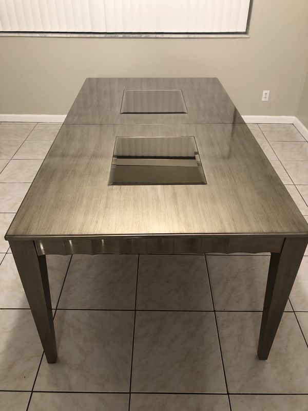 sofia vergara delanco pewter dining table  sale  miami fl offerup