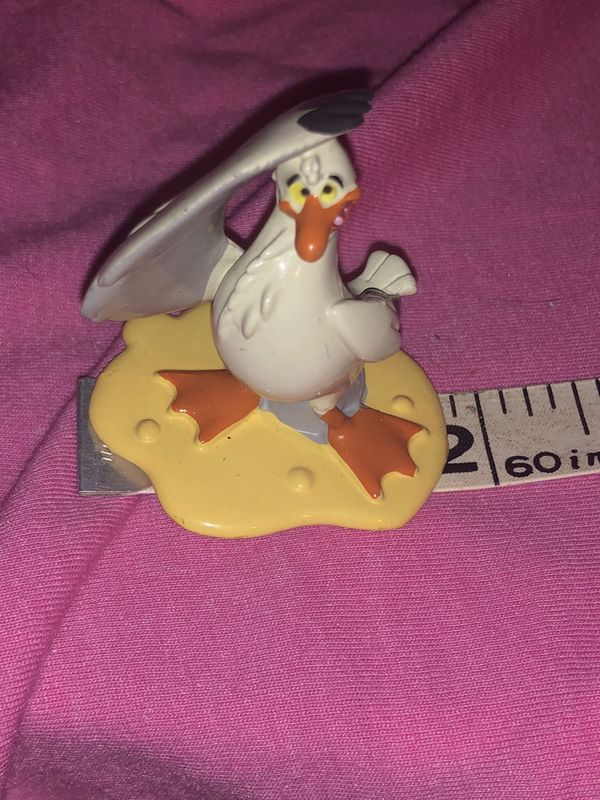 Disney The Little Mermaid Scully the Seagull figurine statue cake topper toy rare for Sale