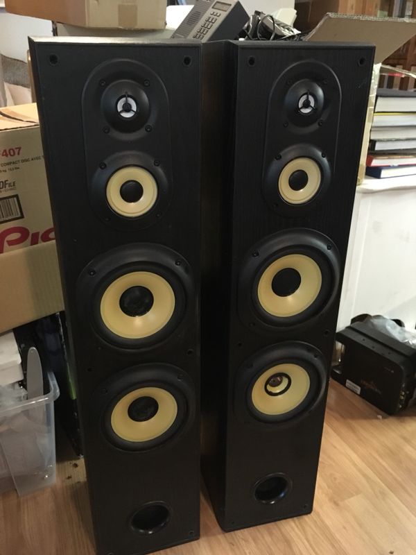 Sony SSMF400H Stereo Floor Standing Tower Speakers Home Theater 180