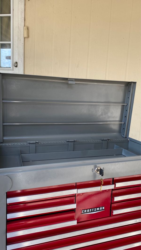 Vintage 1970's Classic Craftsman Mechanics Rolling Tool & Chest