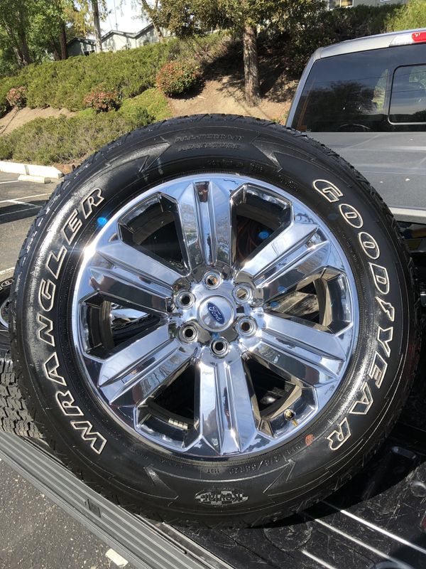 2018 Ford F-150 Lariat 20” Chrome PVD Wheels on Goodyear Kevlar for ...