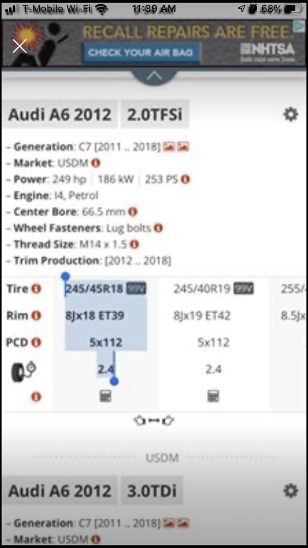 Rims Amp Tires 2012 Audi A6 Link New For Sale In San Antonio