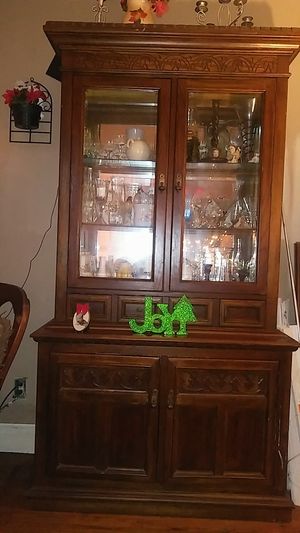 New And Used Antique China For In Manteca Ca Offerup 1962 Sears And Roebuck Two Piece Mahogany China Hutch For In Lyman Sc