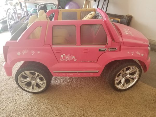 barbie power wheel car