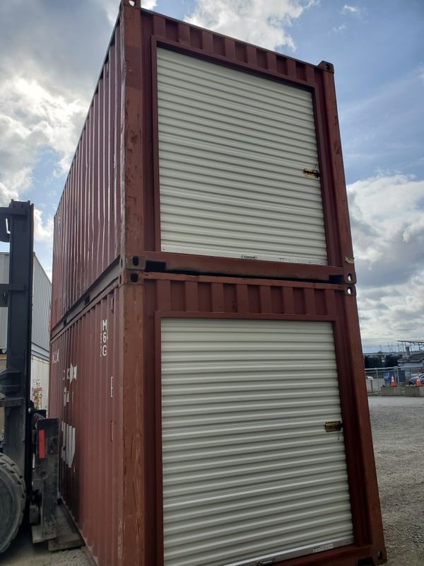 Modified 20' Shipping Container | Rollup Door | Conex for ...