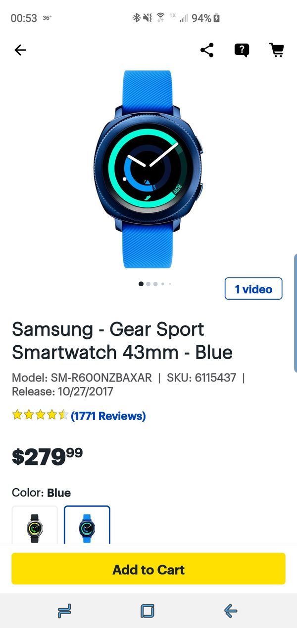 smart watch gear sport