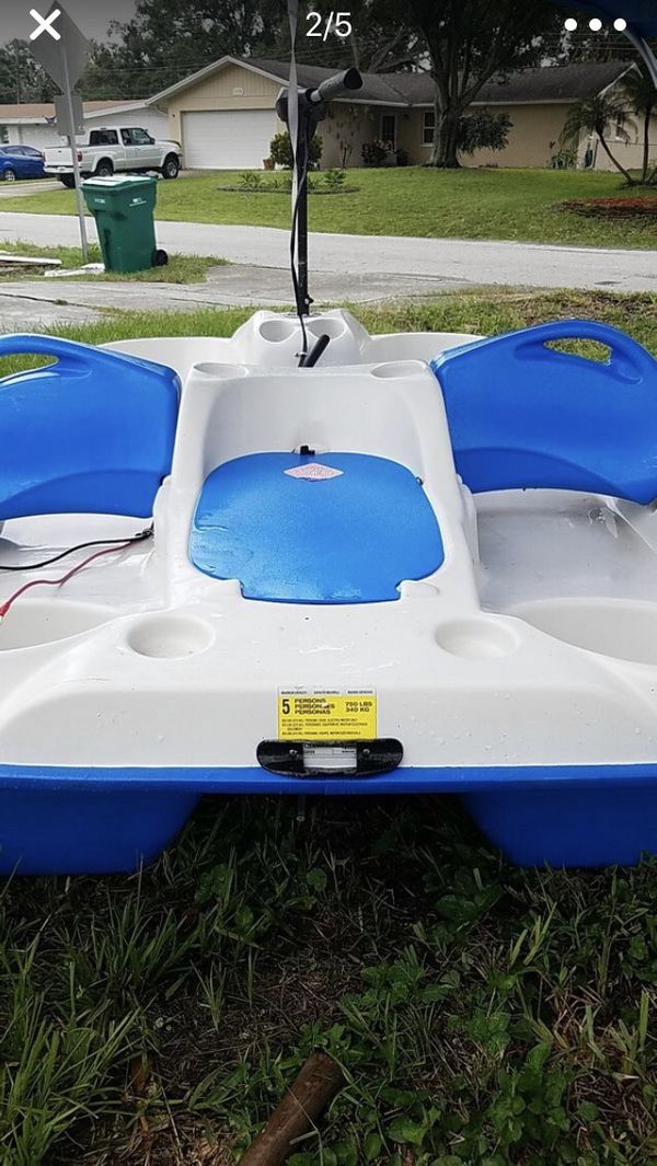 Custom made pedal boat with trolling motor for Sale in Tampa, FL - OfferUp