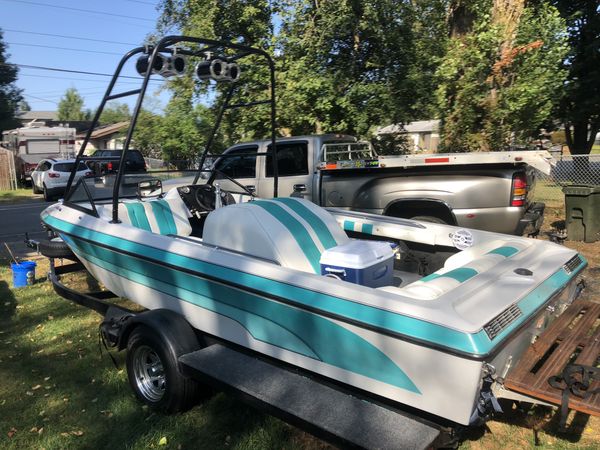 1990 blue water ski boat for Sale in Renton, WA - OfferUp