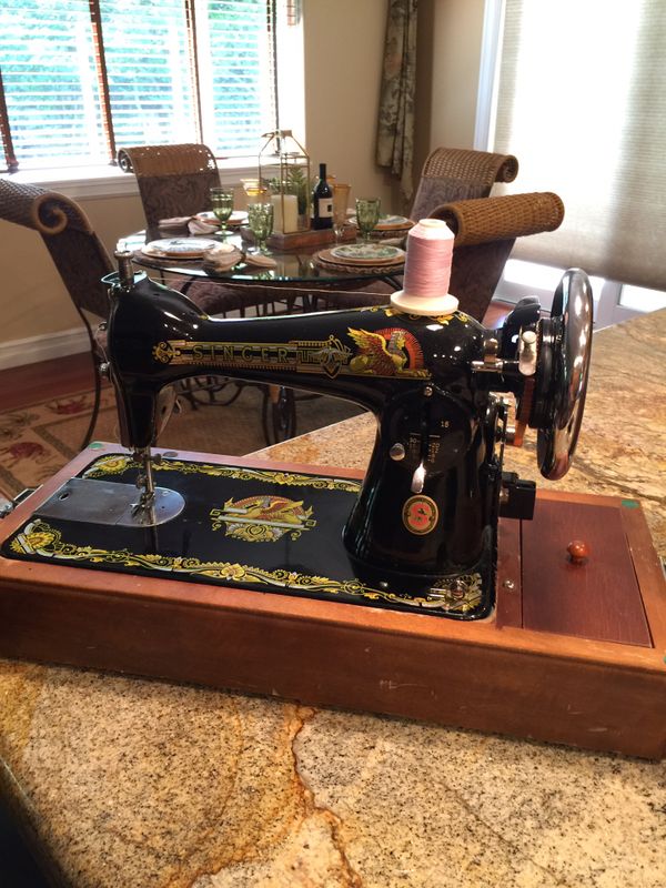 Singer Golden Sphinx Model 15 NLK Sewing Machine for Sale in Puyallup