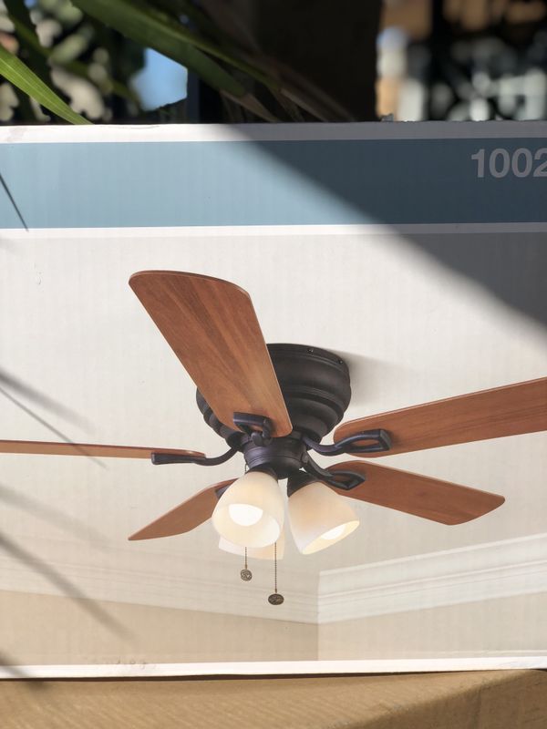Hampton Bay Blair 52 In Led Indoor Oil Rubbed Bronze Ceiling Fan Led Indoor Oil Rubbed Bronze Ceiling Fan With Light Kit