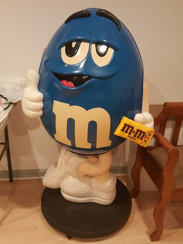 Blue m&m store display over 4 ft tall for Sale in Westland, MI OfferUp