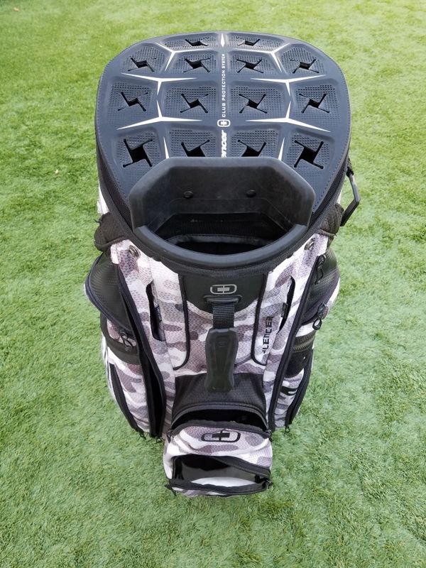 Ogio Silencer Cart 15 way Golf Cart bag snow camouflage 2018 very nice