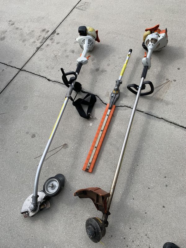 Stihl Weedeater and edger with hedger attachment for Sale in Naples, FL