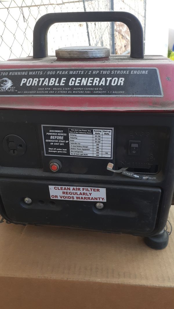 Storm Cat 700 watt generator for Sale in Fontana, CA OfferUp
