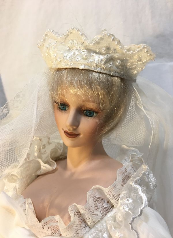 Unique Porcelain Doll Collection Princess Diana Wedding Dress For Sale In Indianapolis IN OfferUp