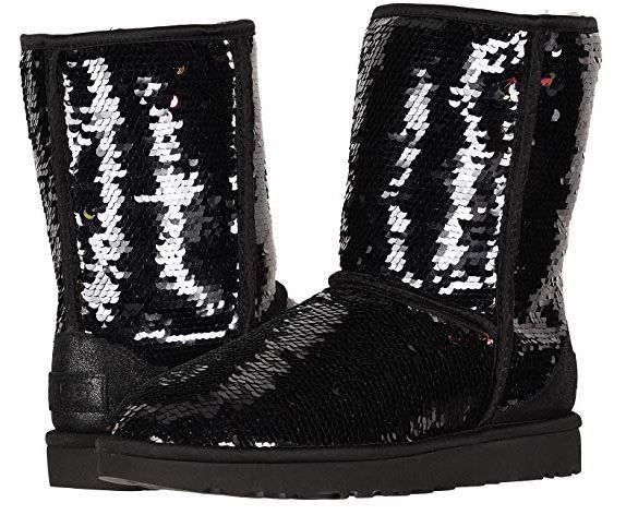 ladies short black ugg boots