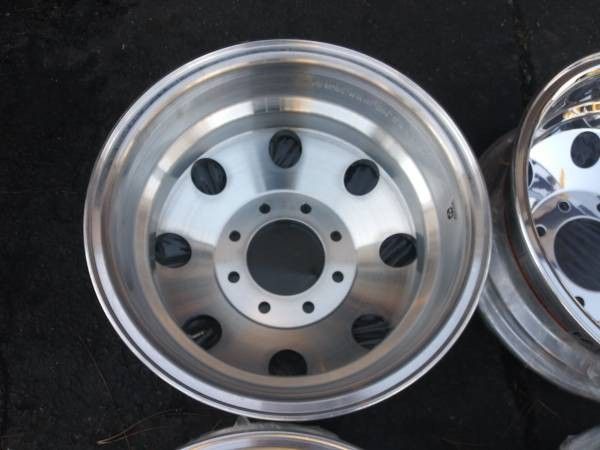 Polished ALCOA aluminum dually rims, Ford, Dodge, Chevy GMC, 8 on 6.5 ...