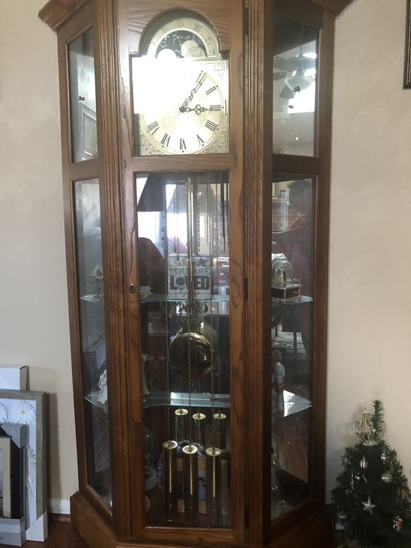 Ridgeway curio grandfather clock for Sale in Virginia Beach, VA OfferUp