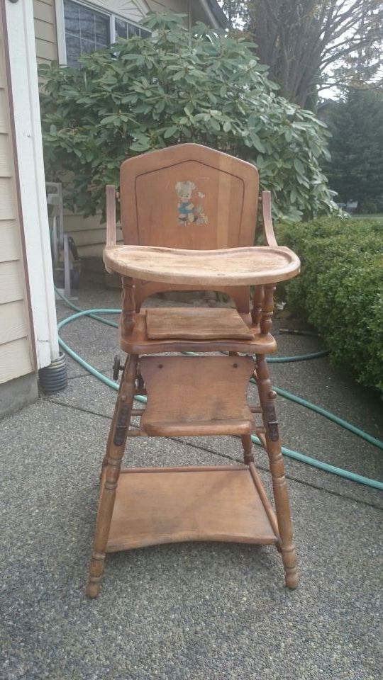 Vintage 1930's Convertible high chair for Sale in Lacey, WA OfferUp
