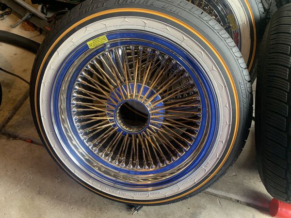 16x9 72 Spoke Dayton Wire Wheels Brand New Serialized. Vogue Tires 205 ...