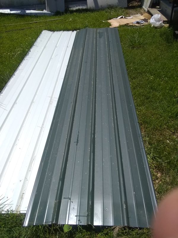 Metal roofing 45 sheets. Of 12 + ft long for Sale in Cartersville, GA OfferUp
