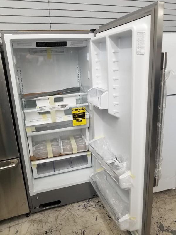 Frigidaire professional stainless steel stand up refrigerator great for garage second home