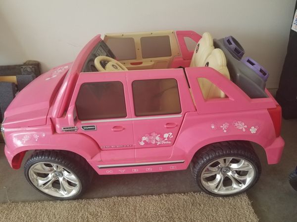 barbie power wheel car