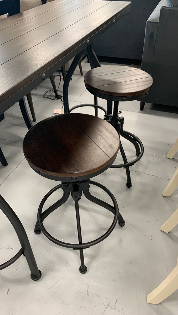 Brand new 3 piece Set with Adjustable bar stools for Sale in