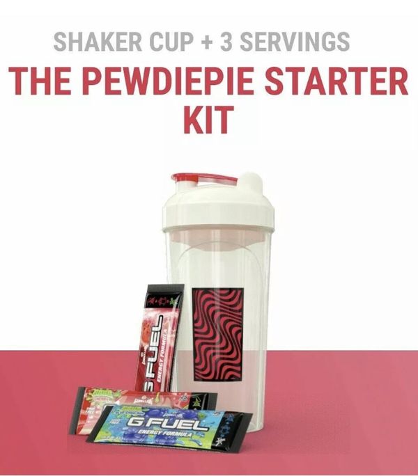 2 Pack Pewdiepie Gfuel G Fuel Shaker Cup Tall Boy Glow In The Dark