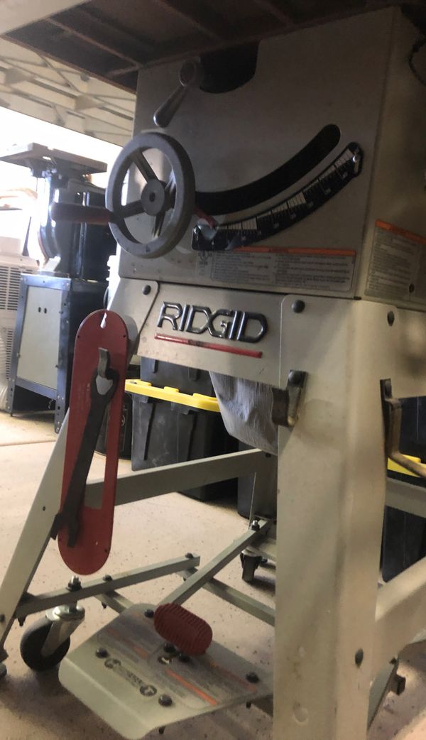 Ridgid 10” Ts2424 Table Saw With Herc U Lift Base For Sale In Las Vegas Nv Offerup 0940