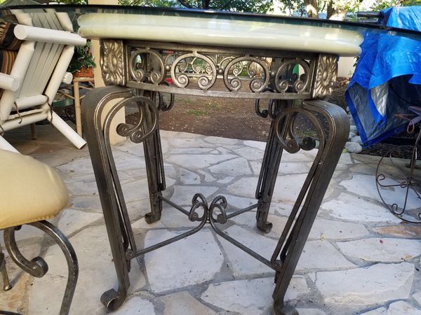 wrought iron kitchen table for sale