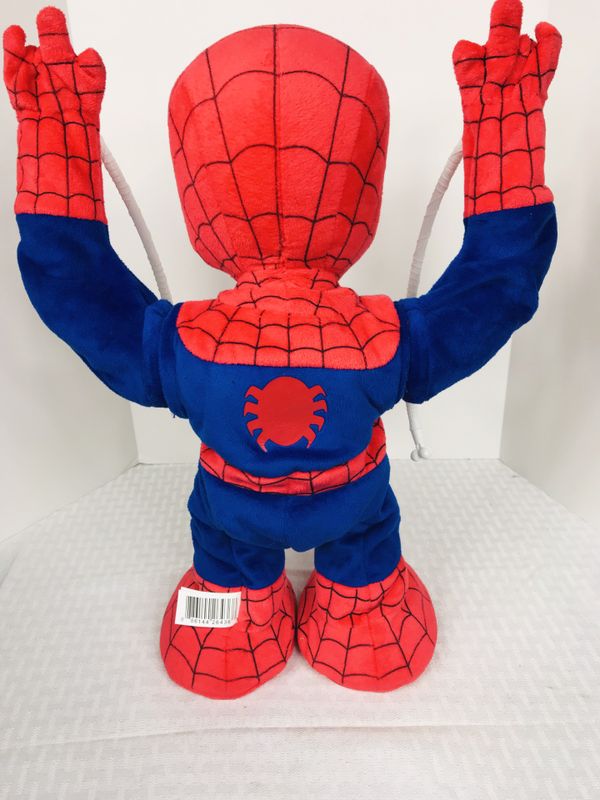 talking plush spiderman