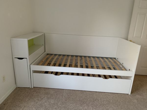 Twin trundle beds from IKEA with pull out storage. for Sale in ...