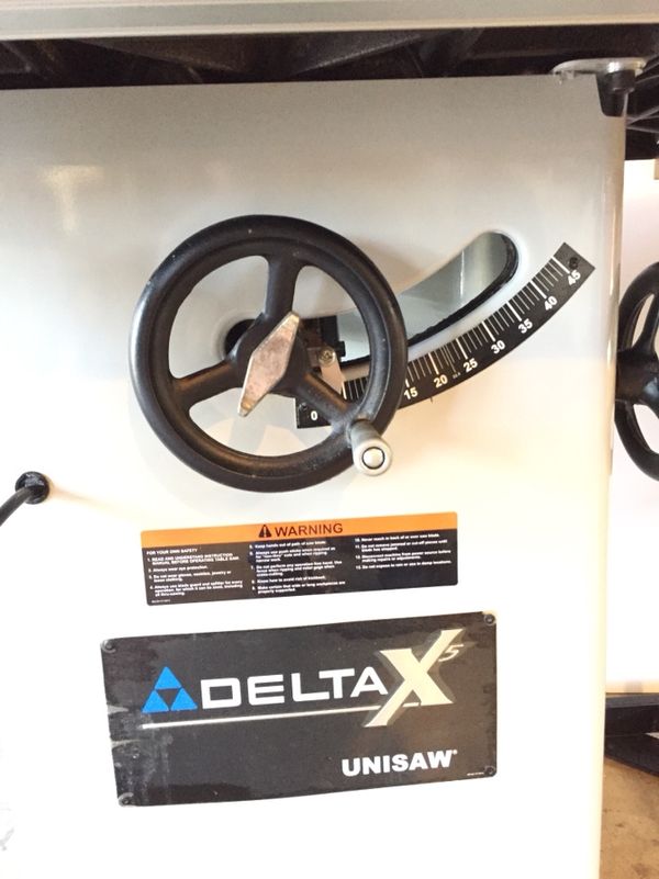Delta X5 Unisaw Table Saw Left Tilt 36L31X Unifence 52 