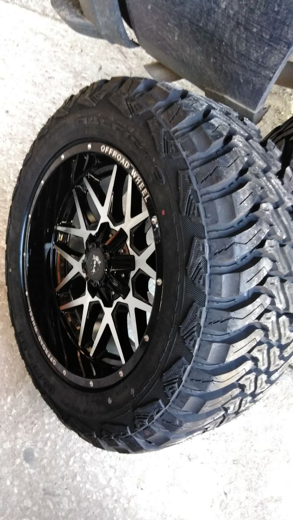 20x10 offroad wheels and tires 33x12.50x20 ford f150 single cab for