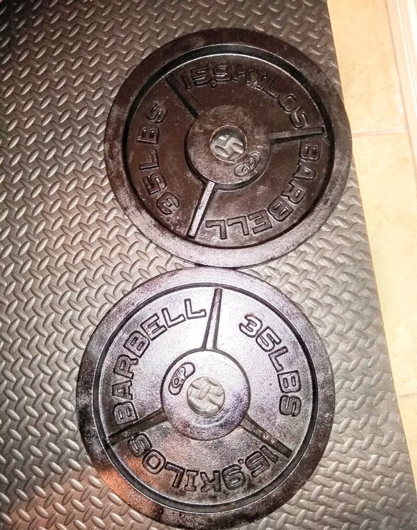 olympic-barbell-weights-35-lbs-set-for-sale-in-killeen-tx-offerup