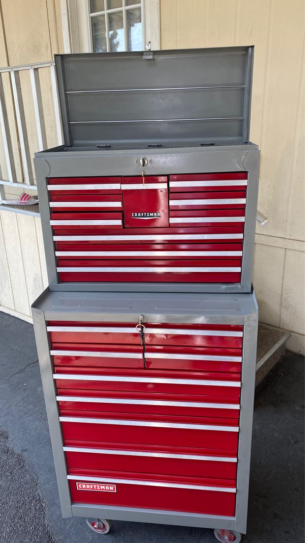 Vintage 1970's Classic Craftsman Mechanics Rolling Tool Cabinet & Chest ...