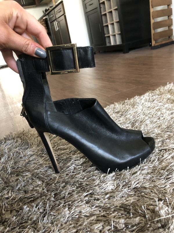 guess heels black