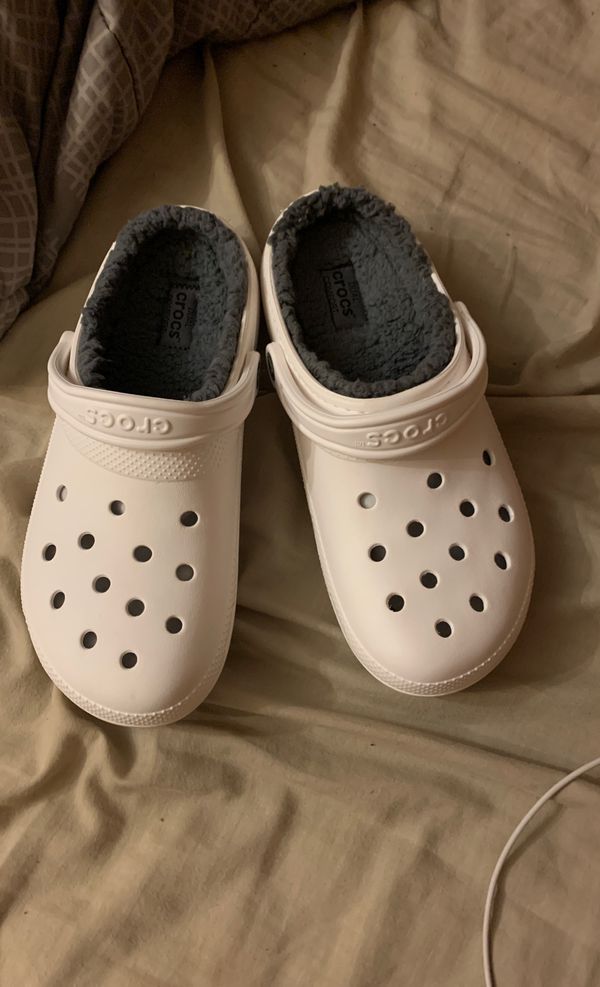 fuzzy white crocs for Sale in Monroe, NC - OfferUp