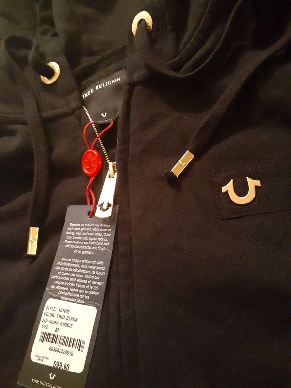 True Religions mens gold frame hoodie for Sale in Modesto, CA OfferUp