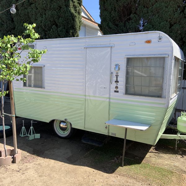 1964 terry travel trailer vintage trailer canned ham antique trailer ...